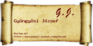 Gyöngyösi József névjegykártya