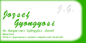 jozsef gyongyosi business card